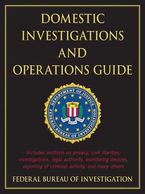 cover image of Domestic Investigations and Operations Guide